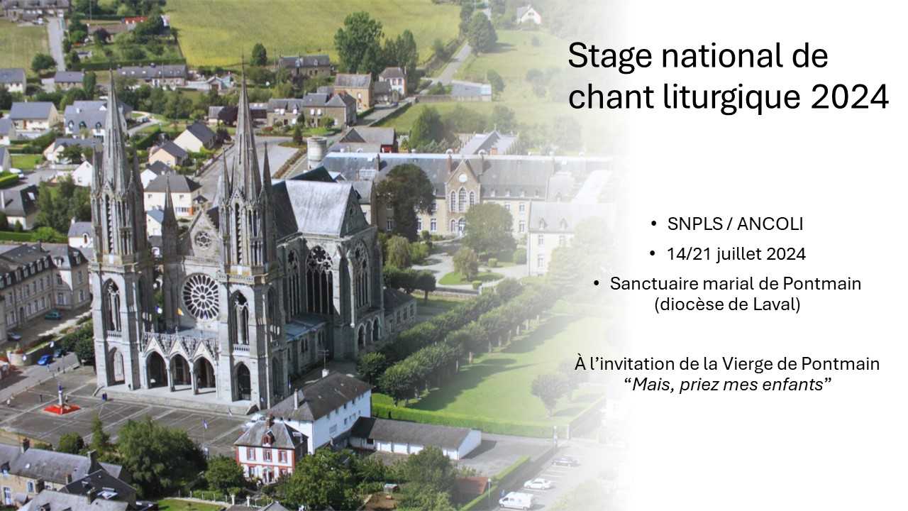 Stage national de chant liturgique 2024